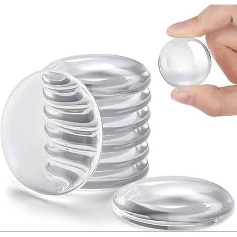Butée de Poignée de Porte Murale, Transparent Adhésive Butoirs Silicone pour Portes De Placard, Cuisine,Salle De Bain,Bureau 40 x 8 mm (1/5)