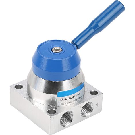 G1/4"-Gewinde, 3-Positionen-4-Wege-Pneumatik-Handhebelventil aus Aluminiumlegierung (1/5)