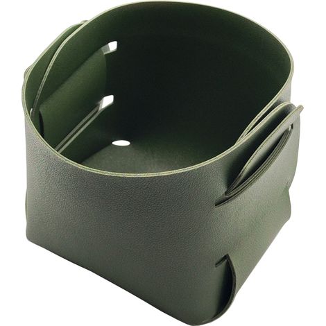 Porte-pinceaux de maquillage en liège et cuir-Rangement pour accessoires de bureau-Accessoire de décoration tendance-Vert (1/5)