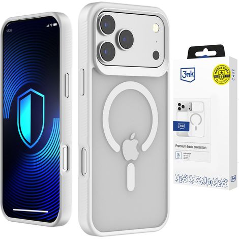 Apple iPhone 17 Pro Max - Étui MagCase 3mk Smoke Blanc
