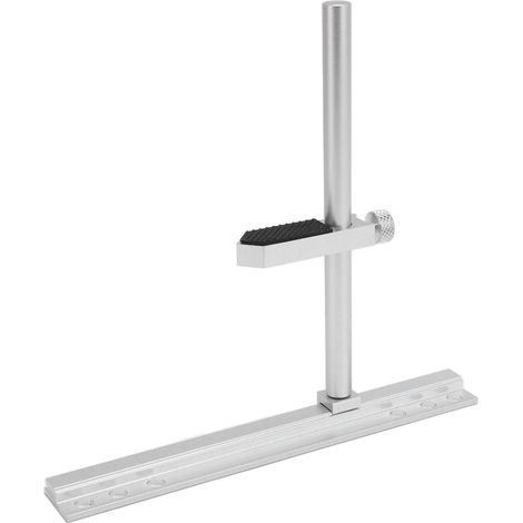 Support de carte graphique réglable anti-affaissement en alliage d'aluminium pour ventilateurs de 9, 12 et 14 cm, couleur argent. (1/5)