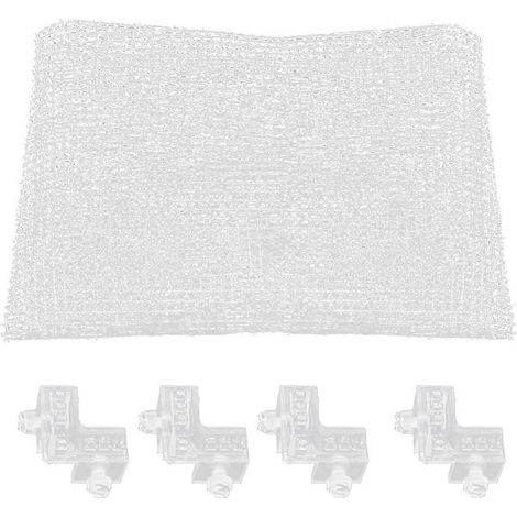 Filet de protection anti-évasion pour aquarium, filet transparent de remplacement pour cage à poissons, filet anti-saut pour aquarium (1/5)