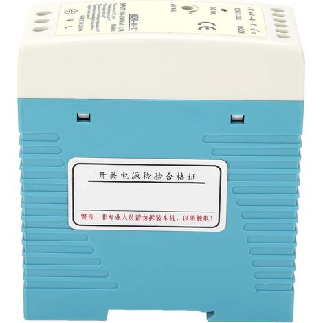 Alimentation à découpage 40W sortie unique 12V ultra-plate pour rail DIN, entrée 100-240VAC, modèle MDR-40-12 (1/5)
