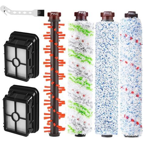 Zubehör für Bissell Crosswave 3-in-1 Staubsauger: 4 Ersatzbürsten, 2 Ersatzfilter für Staubsauger 1866, 1868, 1785, 2052, 1713, 2225 (1/5)