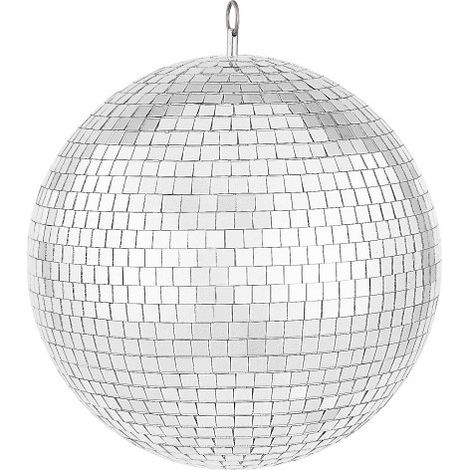 Boule disco miroir 295 mm boule à facette miroir avec anneau de (1/5)