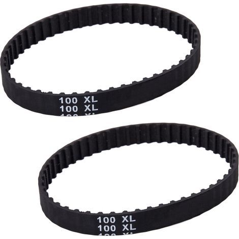 2X Courroie de Distribution En Caoutchouc de Commande de Vitesse de Polisseur 50 Dents 10mm de Large 100XL (1/2)