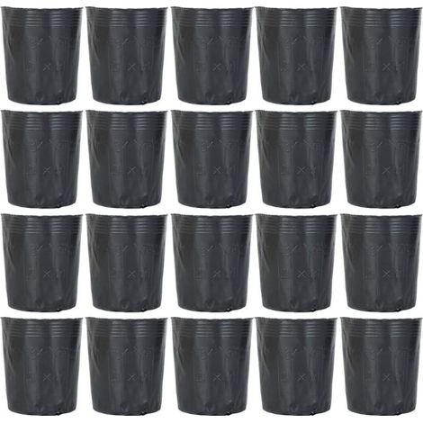 300pcs pot de pépinière en plastique contenant de propagation de plantes 10cmx10cm (1/5)