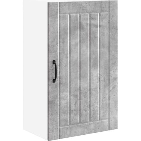 Maison Exclusive - Armadietto a muro LUCCA Grigio Cemento 50 x 31 x 80 cm
