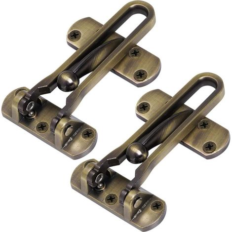 Toggle Switch Door Lock, Durable Protection for Front and Back Doors, Ideal for Home Security (Patina, 2-Pack) (1/5)