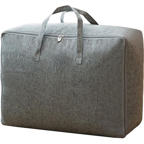 Sac de rangement imperméable gris pour couette - 60 x 45 x 26 cm, robuste (1/4)