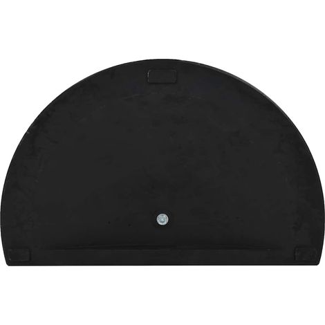 Maison Exclusive - Sonnenschirmfuß Halbrund 15 kg Schwarz Polyhar (1/5)