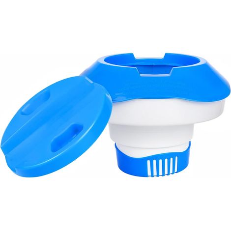 8 Pouces Flotteur de Piscine Distributeur Flottant Faltbares Distributeur de Chlore Flottant Diffuseur Flottant pour Piscines, Spas, Parc Aquatique, Bains à remous et Fontaines (1/5)