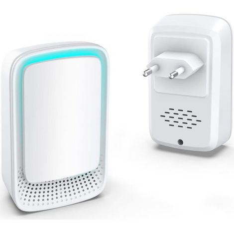 (2Pcs)Purificateur d'Air,  Mini Générateur d'ion Négatif Plug-in Negative Ion Purifier Purificateur Ioniseur d'Air pour Chambre/Maison/Salon/Chambre d’Animaux, Purifier les Odeurs