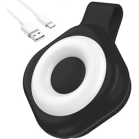 Lampe de nuit magnétique rechargeable pour badge - 6 niveaux de luminosité et 3 modes de couleur, noir. (1/5)
