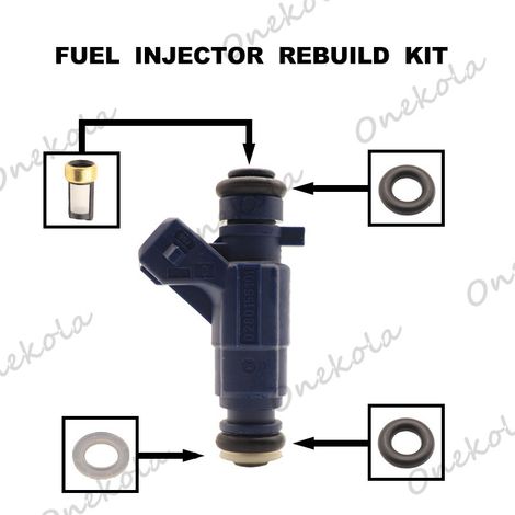 Fuel injector O-ring repair kit compatible with Mercedes Cayenne 0280156101 (1/2)