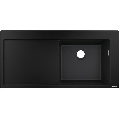 S514-F450 Evier encastré 450avec égouttoir noir graphite