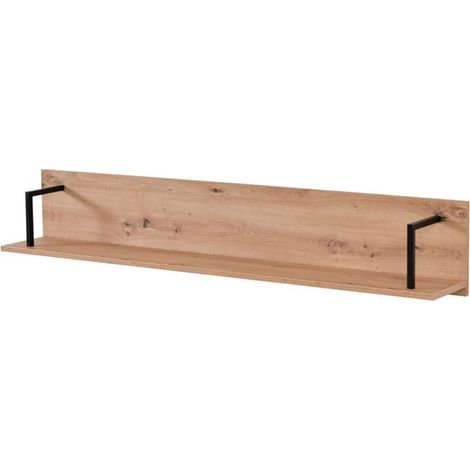 Mensola Oriolo, un Ripiano, Portata Ripiani 5, 137.5x21x24h cm Marrone Rovere Nodi