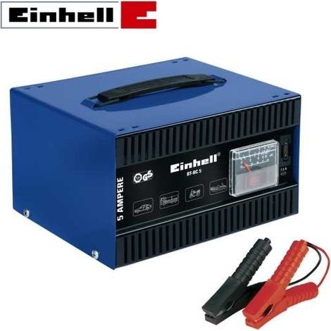 Caricabatterie moto/autoveicoli/imbarcazioni 5,0 Amp 12 Volt - BT-BC 5 Einhell