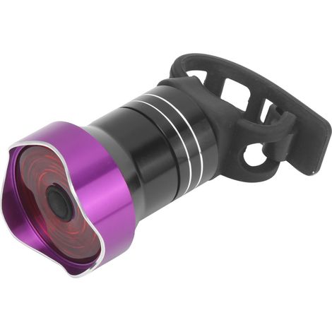 Feu arrière de VTT ZTTO, lampe de signalisation arrière rechargeable par USB (noir et violet) (1/5)