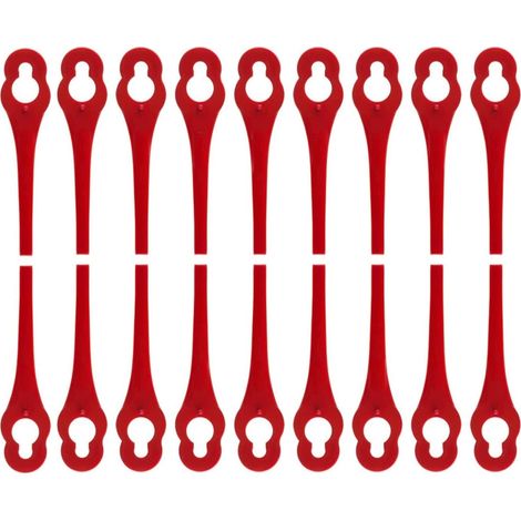 100 pièces lames de rechange compatibles avec coupe bordure IKRA IART 2520, lames en nylon pour IAT 20-1M (1/5)
