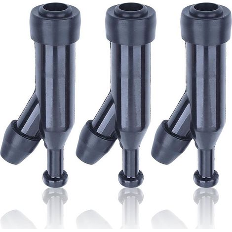 Set of 3 Spark Plug Caps for Honda GX160 GX390 GX120 GX240 GX270 GX340, Spark Plug Bellows, Resistor, Professional Replacement Parts (1/4)