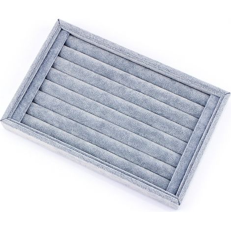 Boîte de rangement/présentoir pour bagues, pinces à cravate et boucles d'oreilles. Plateau/organisateur. (1/5)
