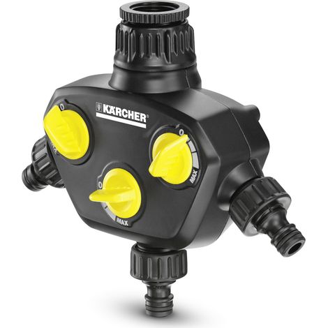 Kärcher Home & Garden 2.645-200.0 plastique Distributeur d'eau 3 voies raccord enfichable, 25 mm (1") (filet. int.), 24,2 mm (3/4") (filet int.) avec Q101942 (1/3)