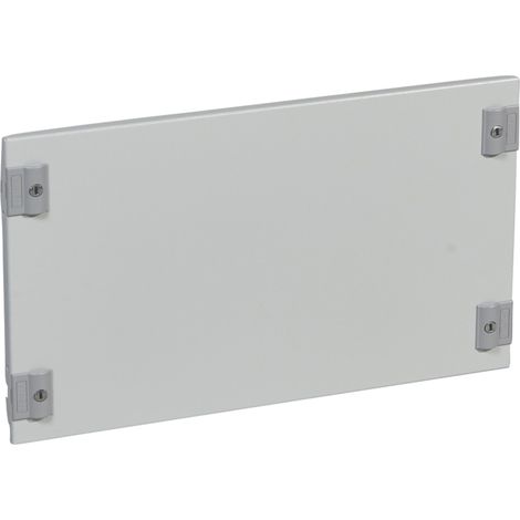 Plastron plein métal 1/4 tour pour coffrets et armoires XL³400 hauteur 300mm