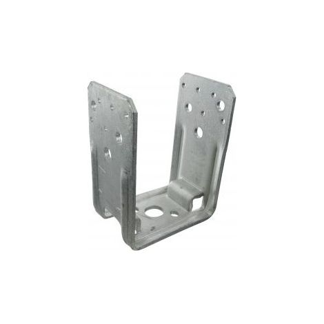 Simpson Strong Tie – Embase de poteau en U 101x70mm – épaisseur 4mm – fixation sur béton armé – pour poteaux bois dur – usage professionnel (1/6)
