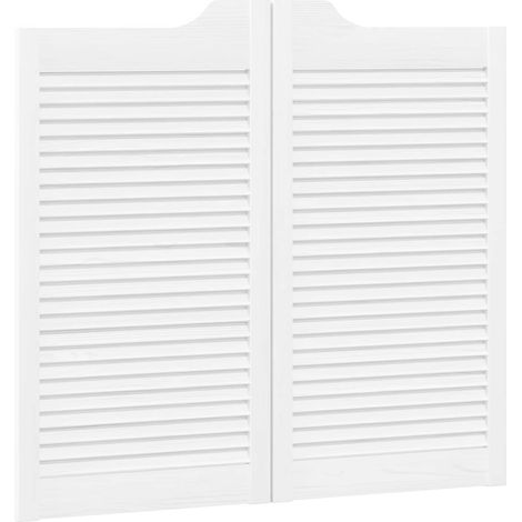 Maison Exclusive - Schwingtüren Weiß 90 x 50 cm Massives Kiefernh
