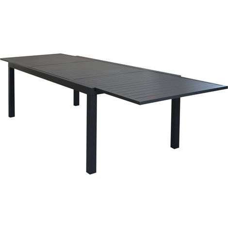 DEXTER - set tavolo in alluminio cm 200/300 x 100 x 74 h con 8 poltrone Venus (1/4)