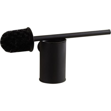 Schwarze Hänge-WC-Wandhalterung, Toilettenbürste, WC-Bürste, WC-Bürste, WC-Bürste, schwarz, 304 Edelstahl (1/5)