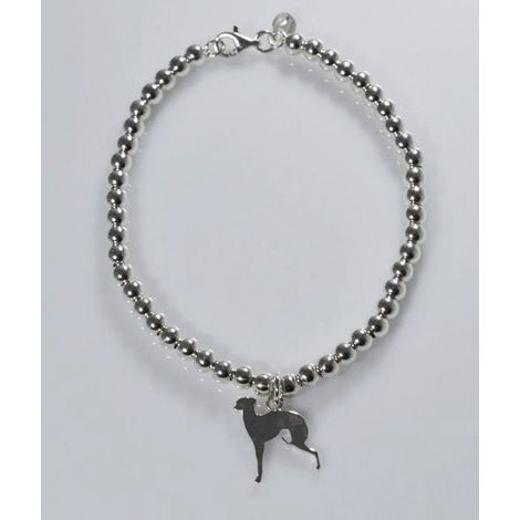 Pallini Kleiner italienischer Windhund Armband in 925 Silber