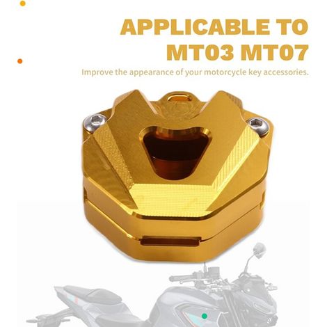 Kompatibel mit Yamaha MT03, 07, 09, 10, 25 und 125 Motorrädern, modifizierte Schlüsselabdeckung aus Aluminiumlegierung. (1/4)