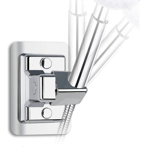 No Drilling Shower Holder,Universal 360° Adjustable Shower Head Holder,Wall Mounted Shower Holder,Mounted Hand Shower Wall Holder,Generic Adjustable Shower Holder Fixed Mounted (1/5)