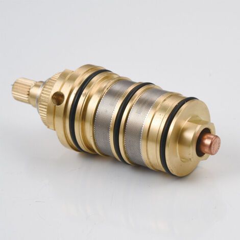 Promotion Robinet thermostatique de douche en laiton avec cartouche et poignée pour mitigeur de douche-- (1/3)