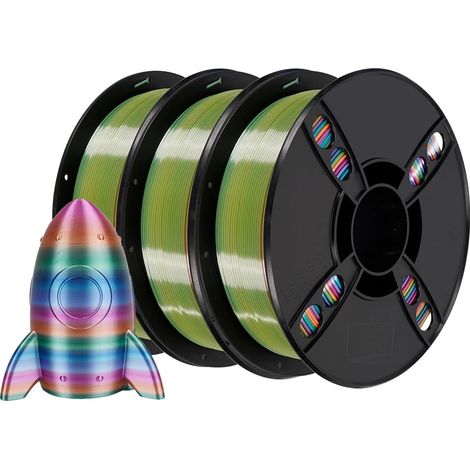 Filamento PLA Silky 3D Rainbow, Silky Candy 5 kg, Silky Forest 5 kg (1/2)