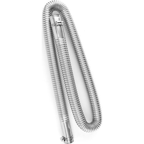 Tuyau d'échappement en acier inoxydable pour chauffage de stationnement diesel, flexible de ventilation gaz, diamètre intérieur 2,5 cm (1 pouce), longueur 120 cm (47,2 pouces). (1/5)