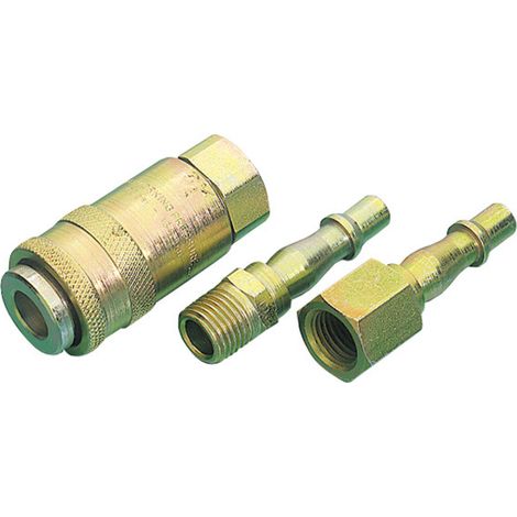 Draper Air Line Coupling Set 1/4 BSP (3 Piece) (37844) (1/5)