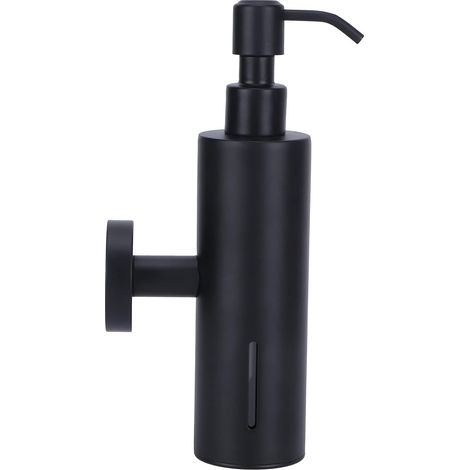 200ml Wall-Mounted Soap Dispenser, Matte Black (1/5)