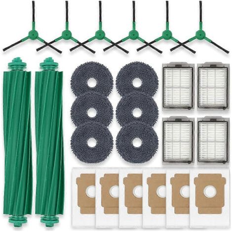 Pièces de rechange pour aspirateur robot iRobot Roomba Plus 405 Combo/505 Combo : accessoires, brosse, filtres et sacs.