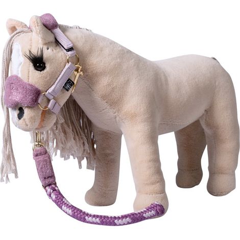 rosa - Set cavezza e longhina per cavallini giocattoli linea Cuddle Horse