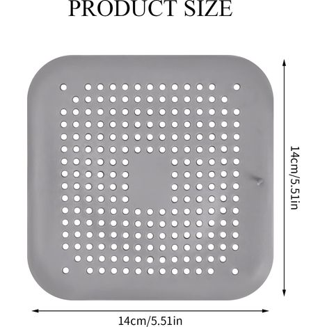 Crépine de douche en silicone, lot de 2 crépines pour cheveux de douche, crépine pour cheveux de douche