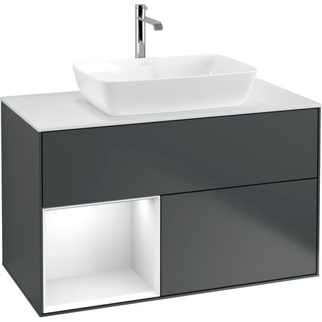 Villeroy & Boch F771GFHG Meuble sous-lavabo Finion F77 (1/2)