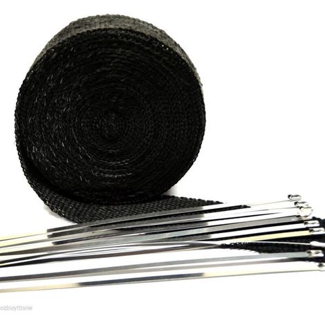 Collecteur de modification de tuyau d'échappement automobile 1,5 mm × 50 mm × 15 mm avec coton isolant résistant aux hautes températures (1/5)