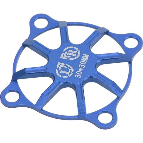 Lüfterabdeckung aus Aluminiumlegierung für ferngesteuerte (RC-)Autos, kleines Modell, für Elektromotor (ESC), 30 x 30 mm, dunkelblau (1/5)