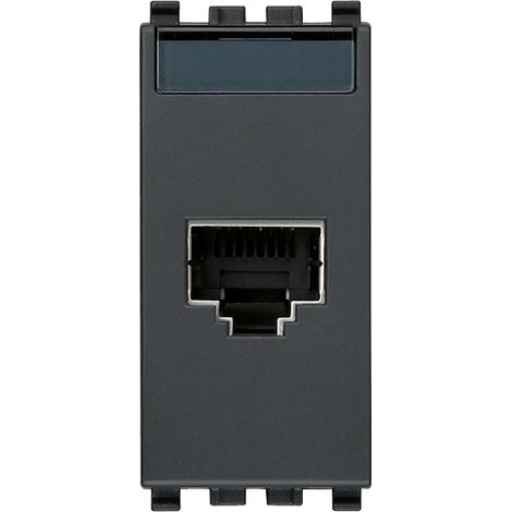 Presa RJ45 netsafe cat5e FTP 110 grigio VIMAR 20339.5 EIKON