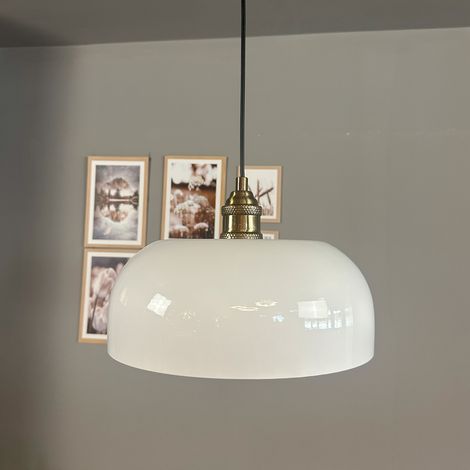 bamyum Rocha Suspension Luminaire Industrielle Rétro en Metal de 30 cm, Lustre de Salon Vintage, Éclairage de Plafond pour Chambre, Cuisine, Plafonnier, Lampe Suspendue (1/5)