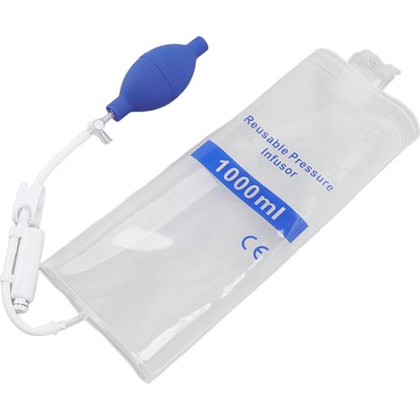Poche de perfusion sous pression de 1000 ml pour sang et liquides, perfusion rapide avec indicateur de pression pour transfusion d'urgence en milieu hospitalier