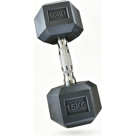 Mancuerna Hexagonal Agarre Antideslizante 15 Kg (1/5)